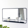 House Doctor Chic Mirror with Shelf Black Horizontal