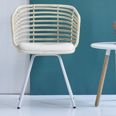 Cane-Line Spin Dining Chair Rattan Steel
