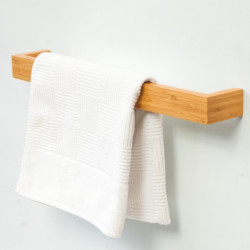 Wireworks Single Towel Rail 60cm Bamboo