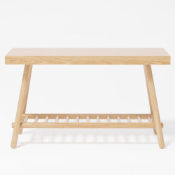 Wireworks Bench 75cm Seat with Storage Natural Oak