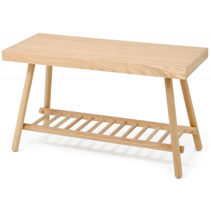 Wireworks Bench 75cm Seat with Storage - Natural Oak