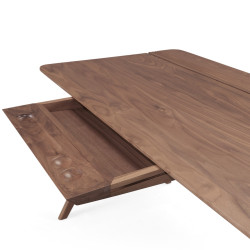 Wewood Bridge Desk with Oak or Walnut Frame