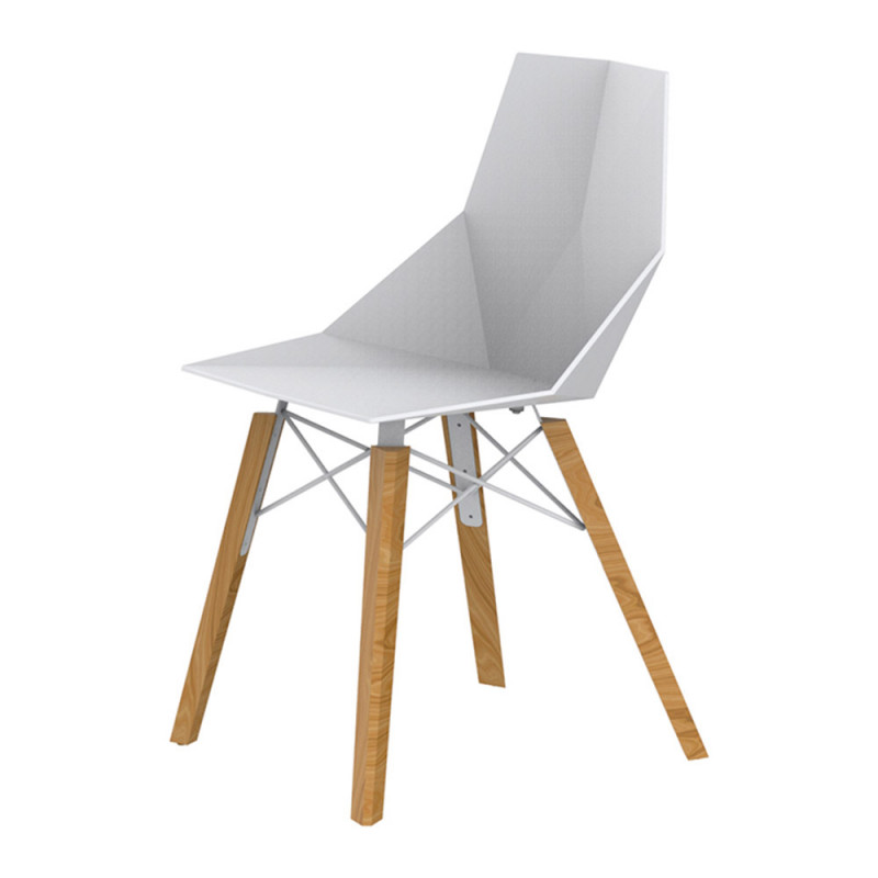Vondom Faz Wood Dining Chair | Wooden Base | Set of 4