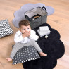 Lilipinso Cloud Gray Cotton Baby Rug