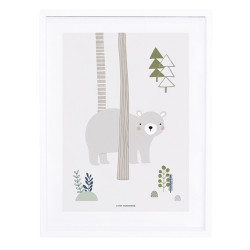 Lilipinso Forest Bear Framed Poster