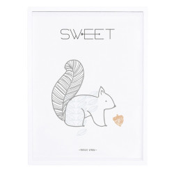 Lilipinso Squirrel Framed Poster