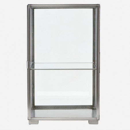 House Doctor Glass Cabinet Zinc