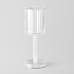 Vondom Gatsby Cylinder Table Lamp Clear