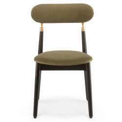 Emko Place 7.1 Dining Chair Oak Brass