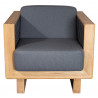 Cane-Line Angle Lounge Chair with Teak Frame