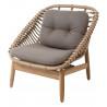 Cane-Line Strington Lounge Chair with Teak Frame | Weave