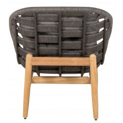 Cane-Line Strington Lounge Chair with Teak Frame - Soft Rope