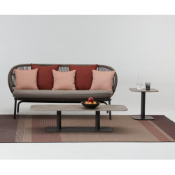 Vincent Sheppard Kodo Sofa Carbon Beige Cushion Combination