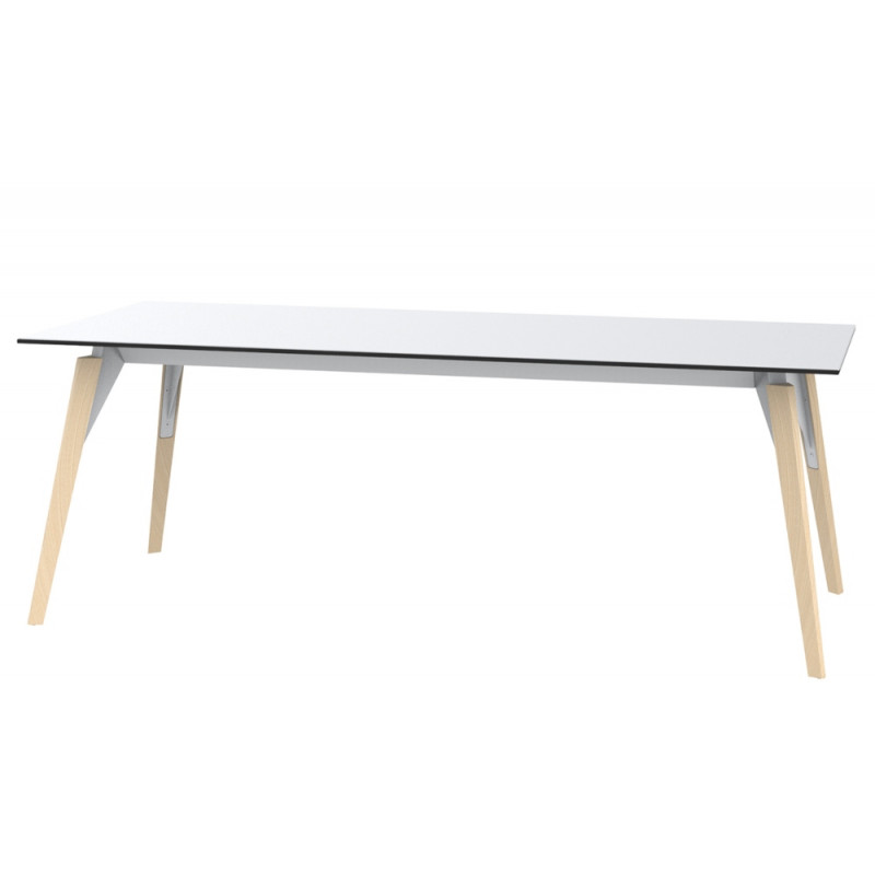 Vondom Faz Wood Rectangular Lounge Table