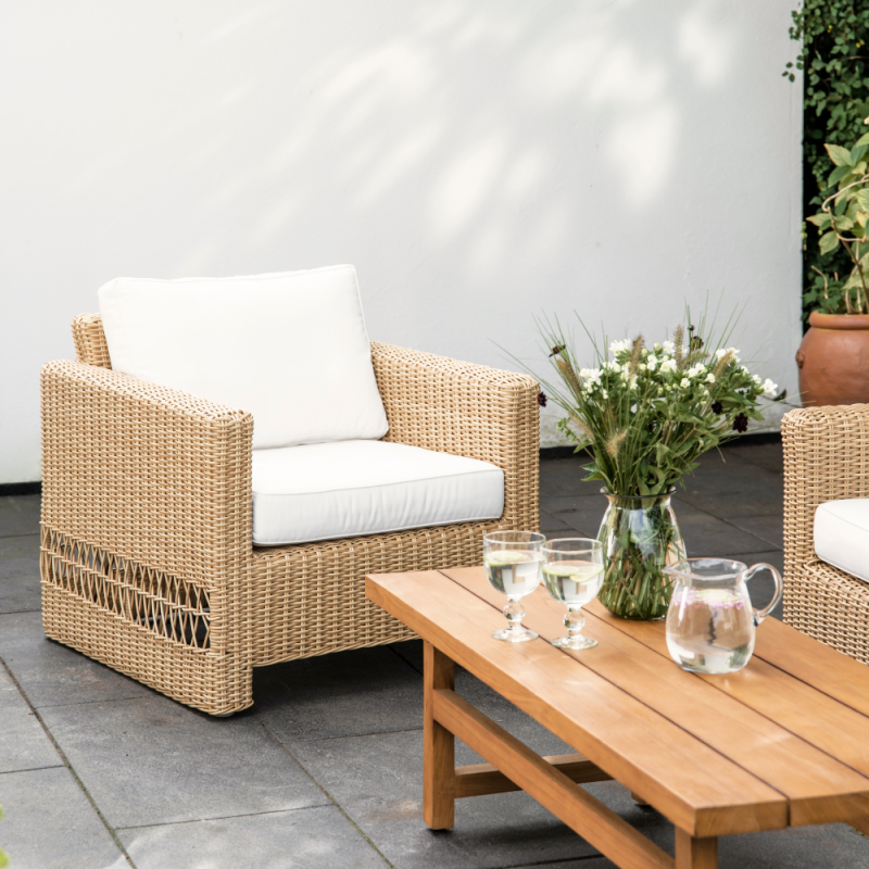 Sika Design Carrie Exterior Lounge Chair in Natural