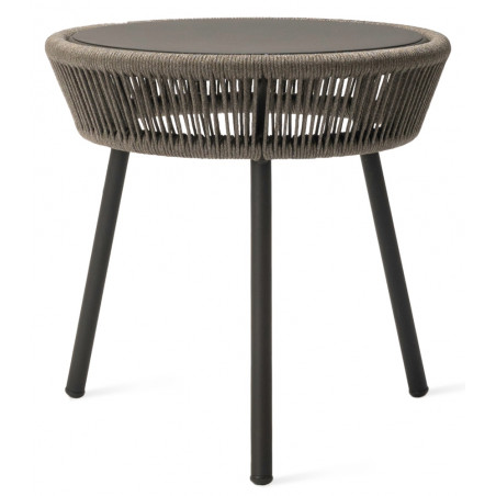 Vincent Sheppard Loop Outdoor Side Table Fossil Grey