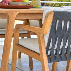 Skyline Design Flexx Outdoor Dining Chair Teak