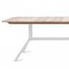 Vincent Sheppard Loop Dining Table Stone White Aged Teak 2 Sizes