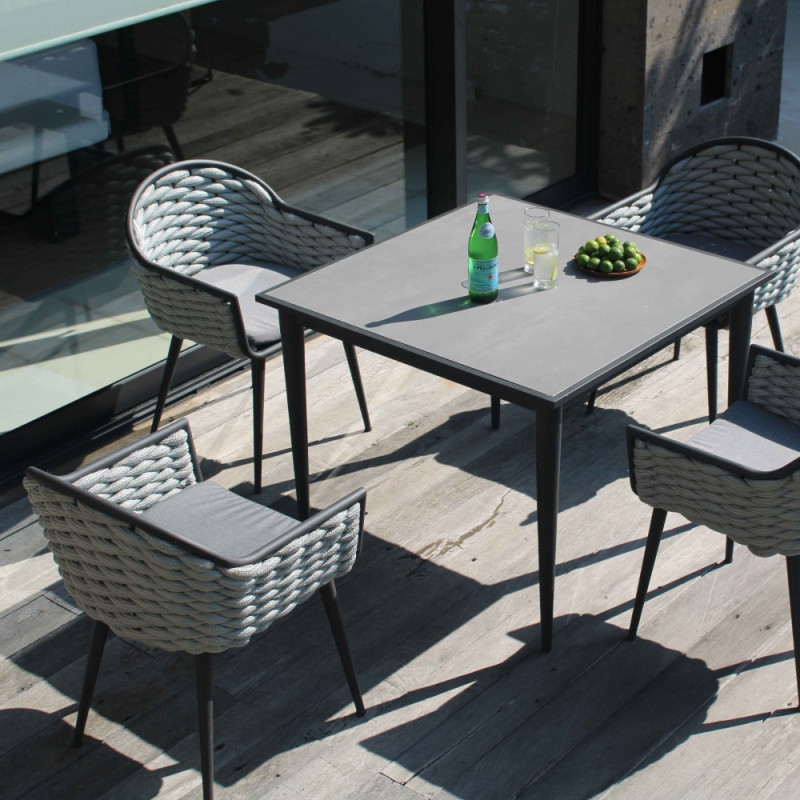 Skyline Design Serpent Outdoor Dining Table 4 Seat