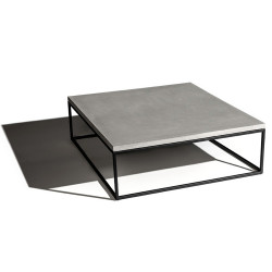 Lyon Beton Perspective Extra Large Coffee Table - Black
