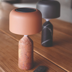 Gloster Ambient Pebble Outdoor Table Lamp | Terracotta
