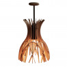 Bover Domita M/36 Table Lamp - Brown / Natural Wood