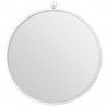 Lagoon Silver Metal Frame Mirror Round