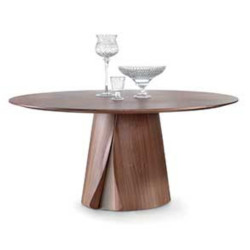 Pacini e Cappellini Shell Round Base with Details Dining Table