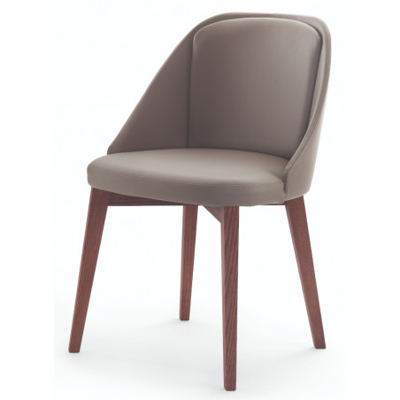 Pacini e Cappellini Amy Dining Chair with Wood Leg