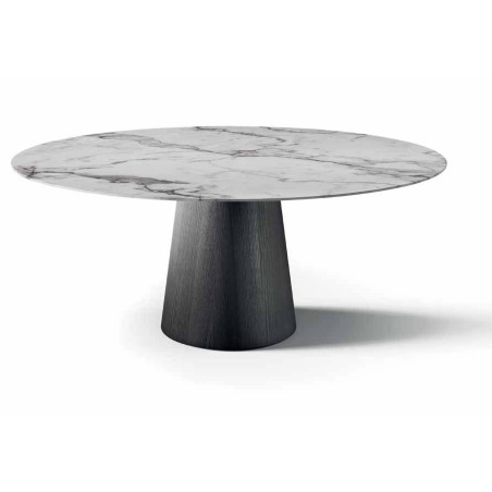 Pacini e Cappellini Shell Round Smooth Base Dining Table - Dia.: 180 cm