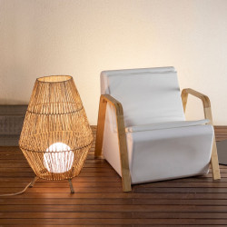 Newgarden Sisine 70 Outdoor / Indoor Floor Lamp | Mains Jute Cable
