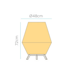 Newgarden Sisine 70 Outdoor / Indoor Floor Lamp | Mains Jute Cable