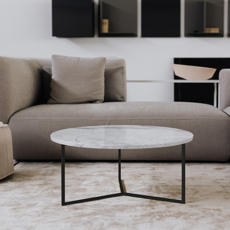 Uncommon Oval Coffee Table | Metal | Marble | 2 Colours
