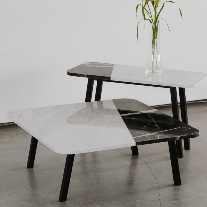 Uncommon Form-E Coffee Table | Marble Top