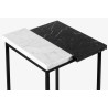 Uncommon Piano Pillar Side Table | Marble Top