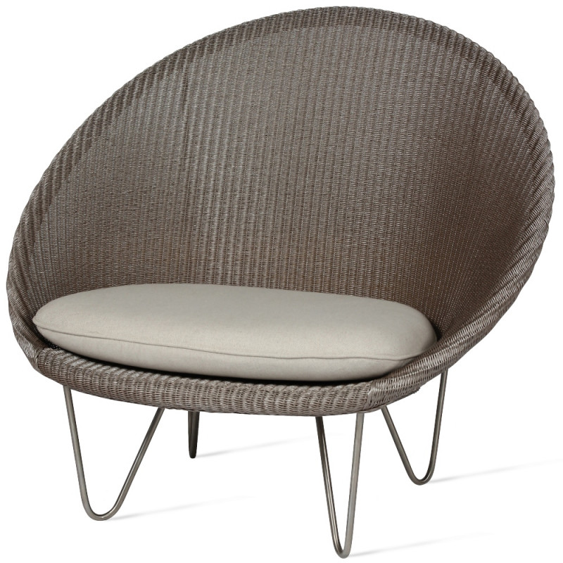 Vincent Sheppard Joe Cocoon Chair With Matt Base | Quartz Grey | Ex Display | No Cushion