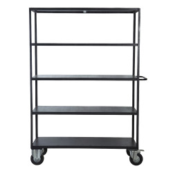 House Doctor Shelving Unit With 4 Wheels | Black