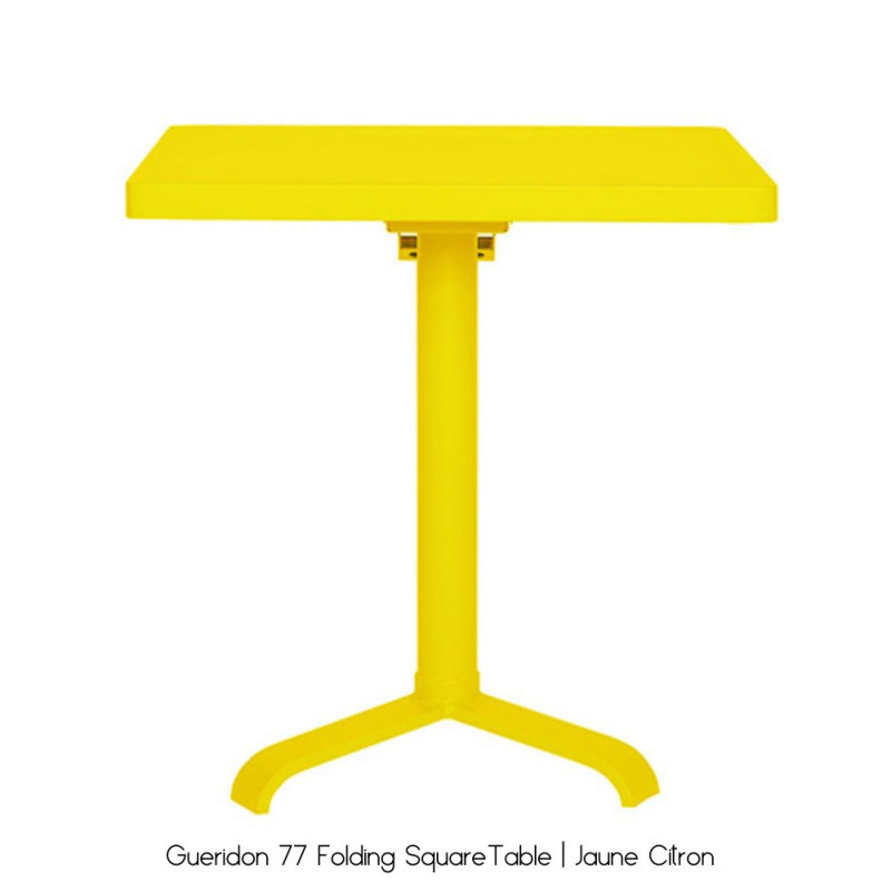 TOLIX® GUERIDON 77 FOLDING SQUARE TABLE | OUTDOOR | 10 Essentials Colours
