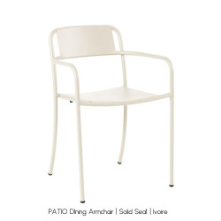TOLIX® PATIO DIning Armchair | Solid Seat | Outdoor | 10 Essentials Colours