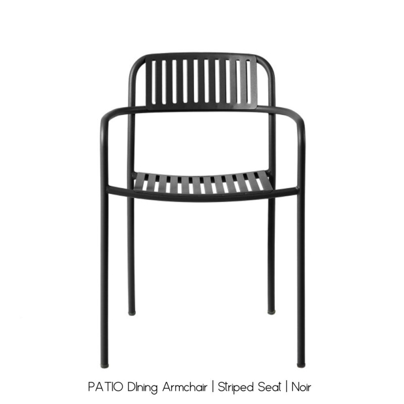TOLIX® PATIO DIning Armchair | Striped Seat |Outdoor | 10 ESSENTIALS COLOURS