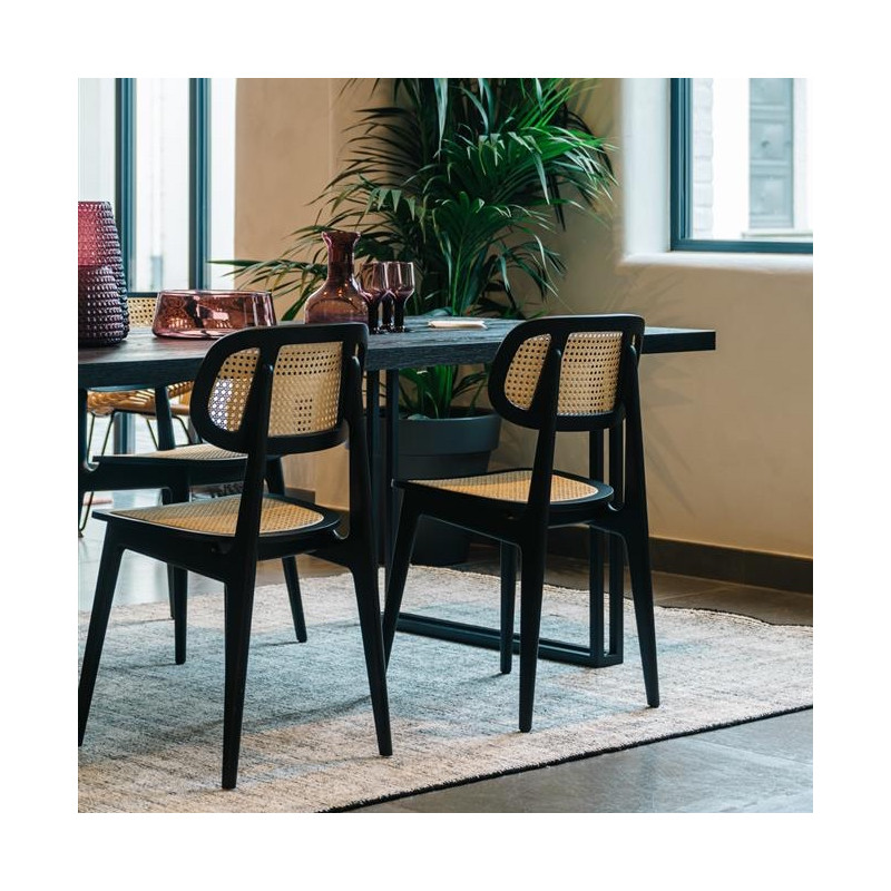 Vincent Sheppard Titus Dining Chair Black Stained Oak | Ex Display