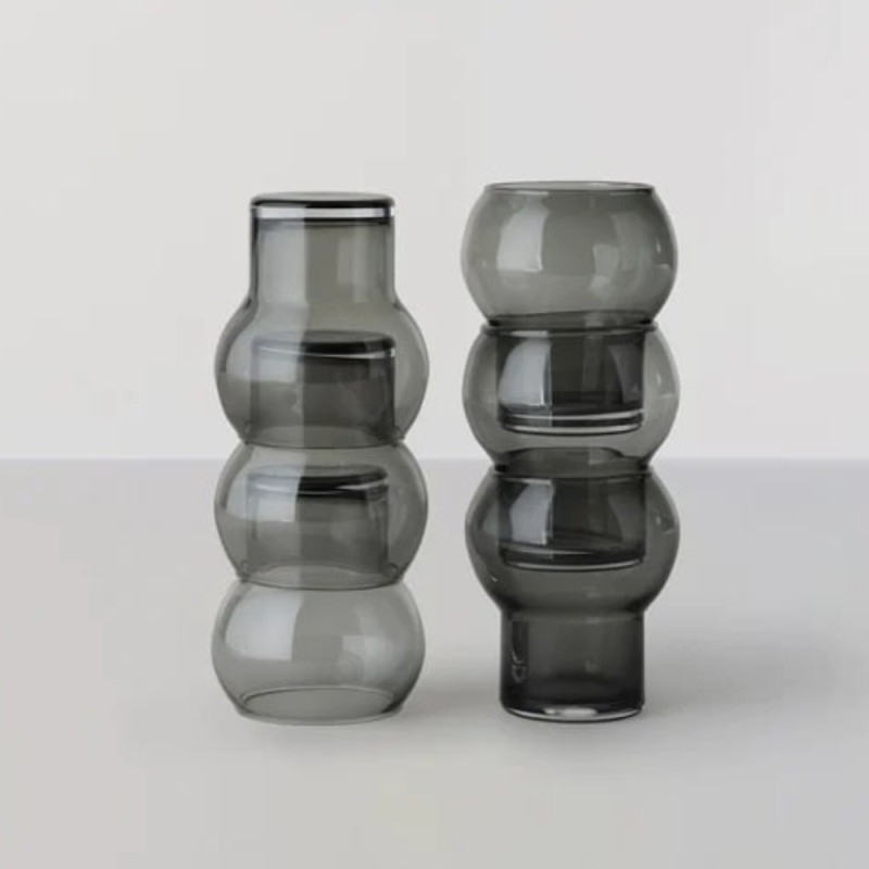 RO Collection Glass No. 48 Giftbox 2 Pcs. | Smoked Grey