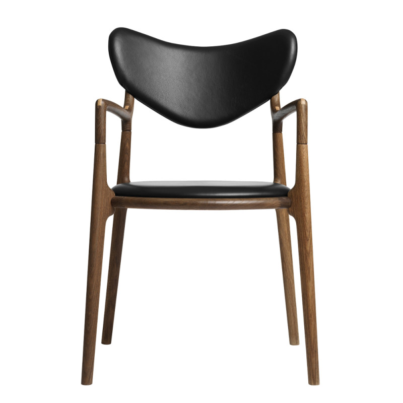 RO Collection Salon Chair Oak Smoked | Exclusive Leather Black