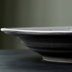 House Doctor Soup Plate/Bowl - Rustic Dark Grey