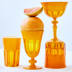Sir Madam Rialto Glass Tumbler Saffron Set/2