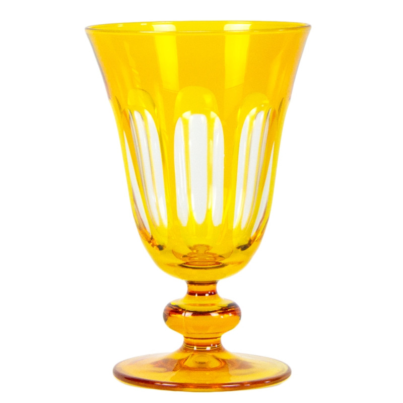 Sir Madam Rialto Glass Tulip | Dark Yellow | Set of 2