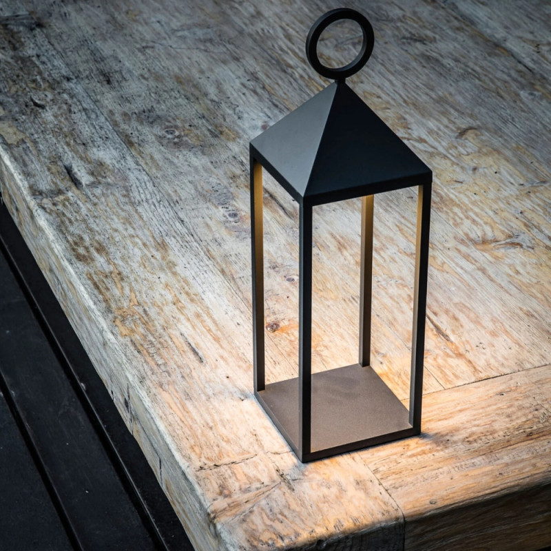 Faro Barcelona Argus Portable Rechargeable Lamp | Dark Grey