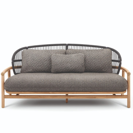 Gloster Fern 2 Seater Outdoor Sofa Raven | Low Back