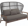 Gloster Fern 2 Seater Outdoor Sofa Raven | High Back