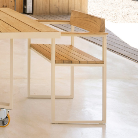 Vondom Vineyard Outdoor Dining Chair | Teak | Aluminium